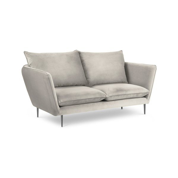 Smėlio spalvos aksominė sofa Mazzini Sofas Acacia, ilgis 175 cm-image-4