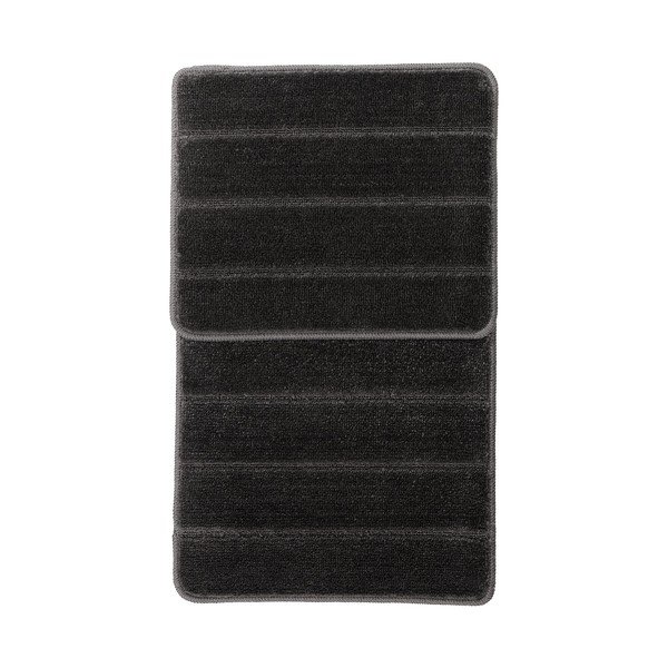 Antracito spalvos vonios kilimėliai 2 vnt. 50x80 cm Yeni Cizgli – Foutastic-image-2