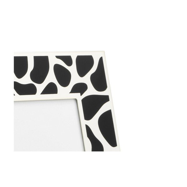 Iš metalo pastatomas/pakabinamas rėmas juodos ir baltos spalvos 16,5x22 cm Leopard – Zilverstad-image-1