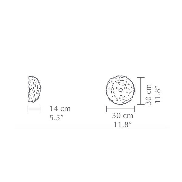 Baltos spalvos sieninė lempa ø 30 cm Eos Up Mini – UMAGE-image-3