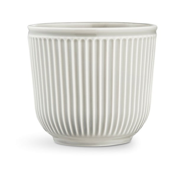 Šviesiai pilkos spalvos keramikos vazonas Kähler Design Hammershoi Flowerpot, ⌀ 18 cm