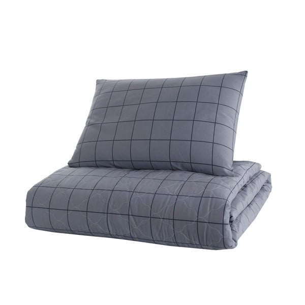 Mėlyna medvilninė lovatiesė su pagalvės užvalkalu Mijolnir Persegi, 180 x 225 cm