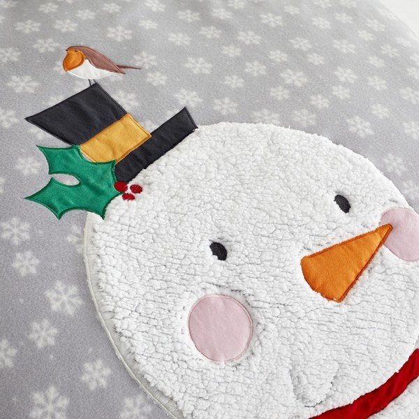 Pilka mikropluošto patalynė Catherine Lansfield Cosy Snowman, 200 x 200 cm-image-3
