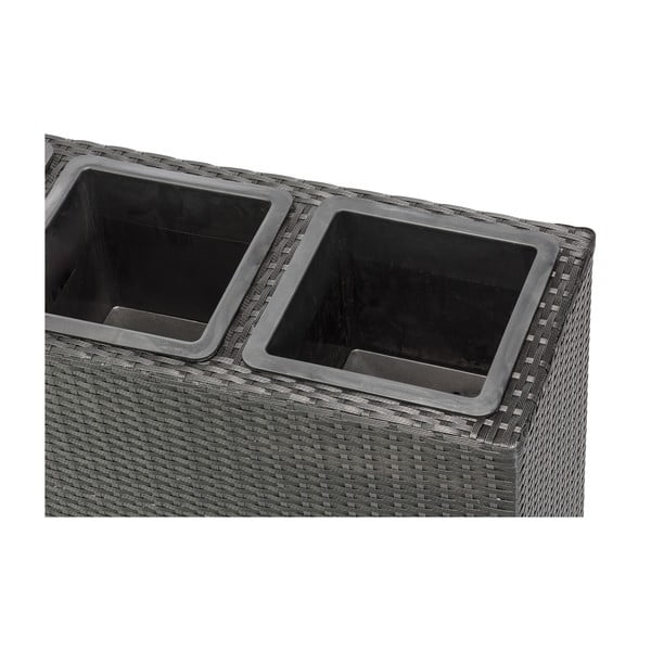 Juodos spalvos lauko gėlių vazonas Bonami Essentials Patteo-image-2