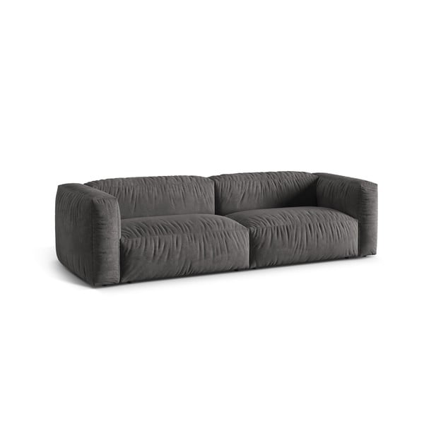 Pilkos spalvos iš velveto sofa 240 cm Martina – Micadoni -image-2