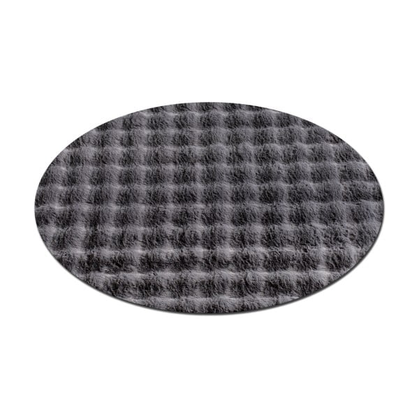 Skalbiamas apvalios formos kilimas antracito spalvos ø 120 cm Bubbly – Oyo Concept-image-4