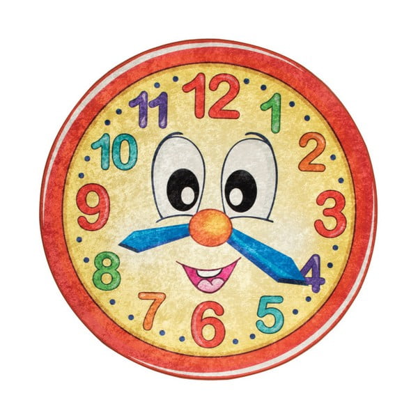 Vaikiškas kilimas Laikrodis, ⌀ 200 cm