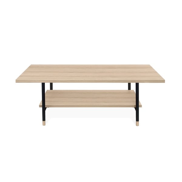 Kavos staliukas su natūralios spalvos ąžuolo dekoro stalviršiu 60x120 cm Jugend - Woodman