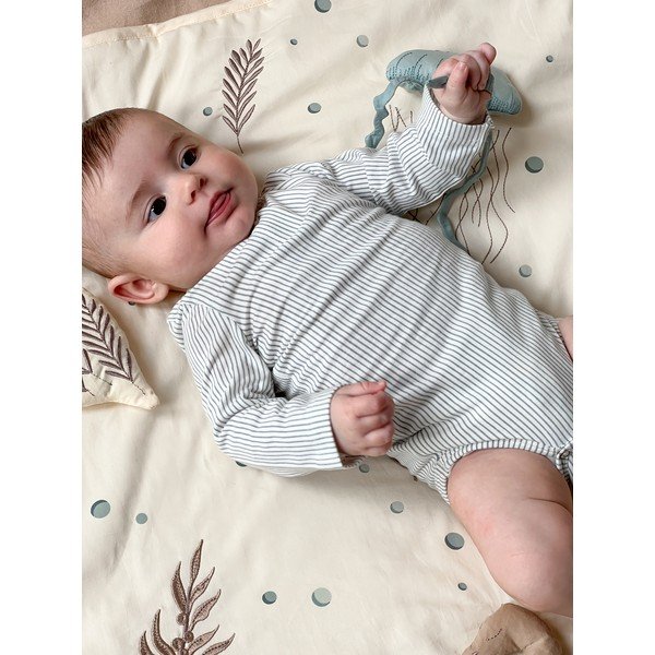 Šviesiai geltonos spalvos vaikų žaidimų kilimėlis 80x80 cm Sea Garden – Cam Cam Copenhagen-image-2