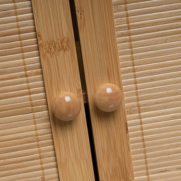 Iš bambuko spintelė po kriaukle natūralios spalvos 63x60 cm – Casa Selección-image-1