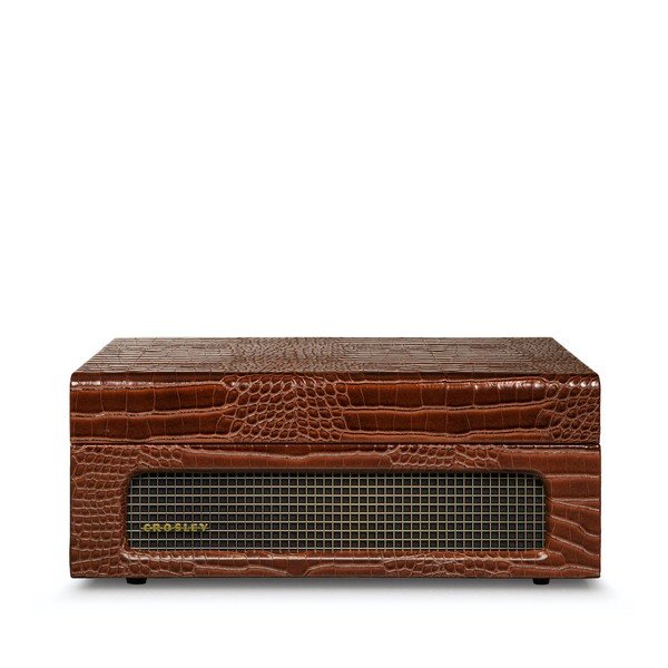 Rudos spalvos gramofonas Crosley Voyager Croc-image-2