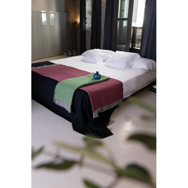 Tamsiai raudonos spalvos medvilninis pledas Euromant Jade, 140 x 160 cm-image-3