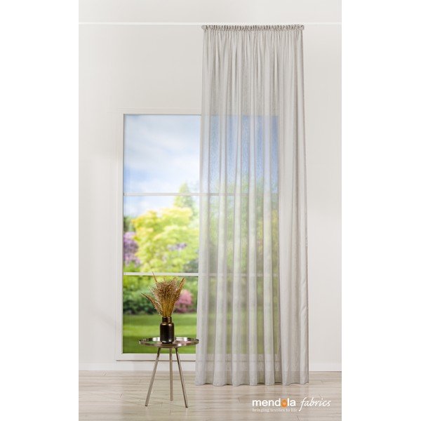 Permatoma užuolaida pilkos spalvos 140x260 cm Lava – Mendola Fabrics-image-1