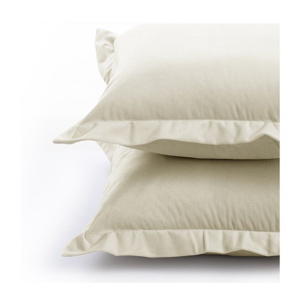 2 kreminių pagalvės užvalkalų rinkinys AmeliaHome, 45 x 45 cm