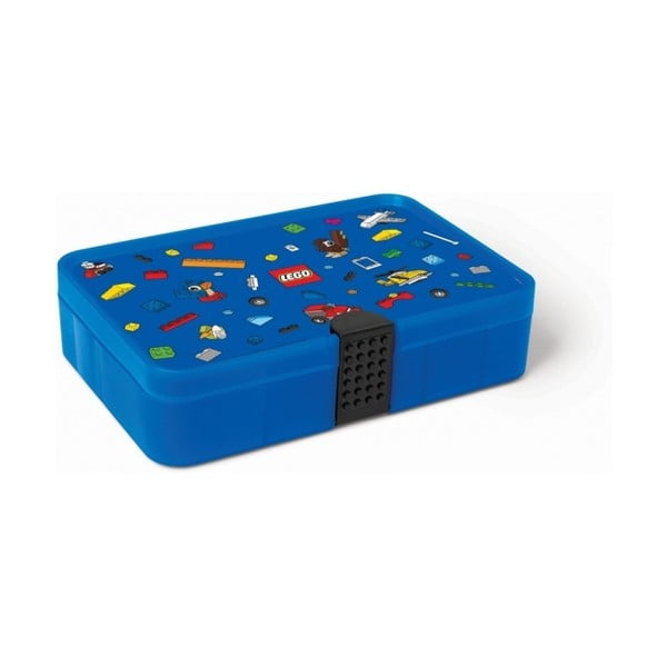 Mėlyna laikymo dėžutė su LEGO® Iconic skyriais