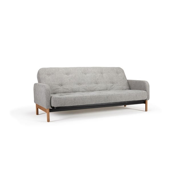 Šviesiai pilka sofa lova Inovacijos "Ronia Melange" šviesiai pilka