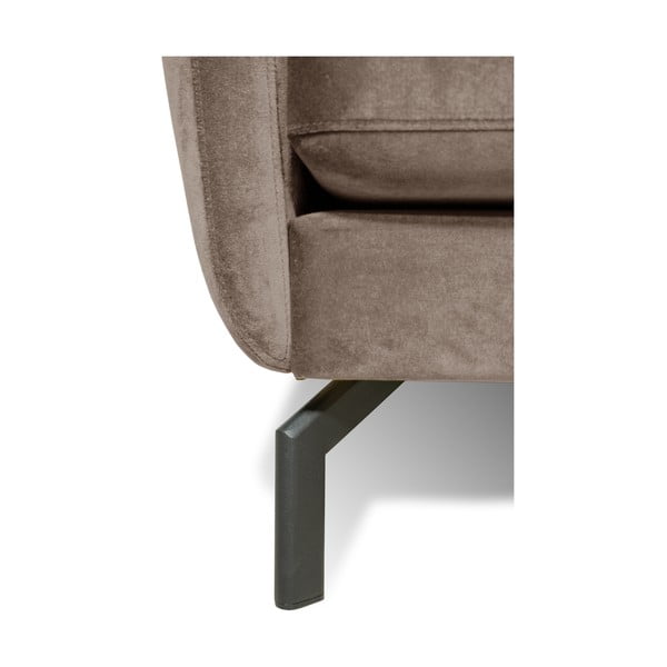 Rudai pilka sofa su aksominiu užvalkalu Scandic Magic, 190 cm pločio-image-4
