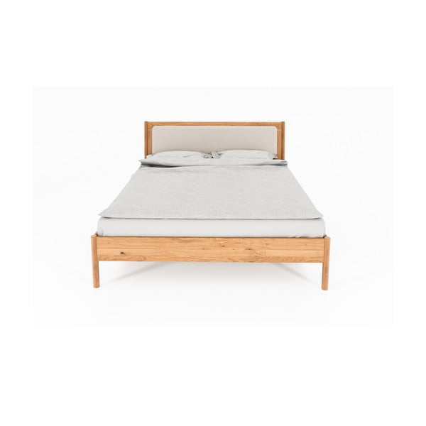 Minkšta dvigulė lova iš ąžuolo 160x200 cm Pola - The Beds-image-4