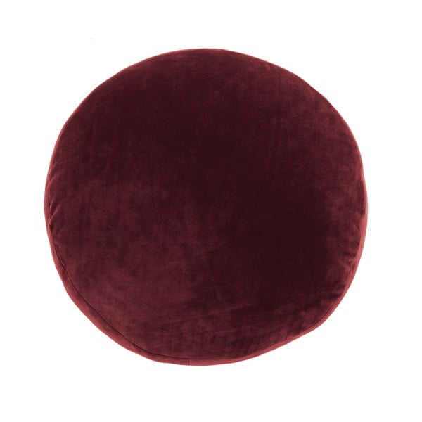 Raudona dekoratyvinė mikropluošto pagalvėlė Tiseco Home Studio Marshmallow, ø 40 cm