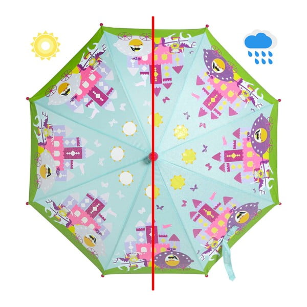 "Ambiance Fairy Princess" spalvą keičiantis skėtis vaikams, ⌀ 70 cm