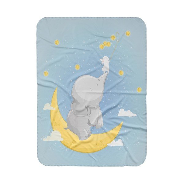 Kūdikių antklodė OYO Kids Elephant Aventures, 120 x 160 cm