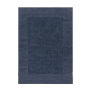 Tamsiai mėlynas vilnonis kilimas Flair Rugs Siena, 120 x 170 cm