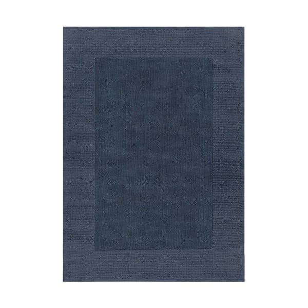 Tamsiai mėlynas vilnonis kilimas Flair Rugs Siena, 120 x 170 cm