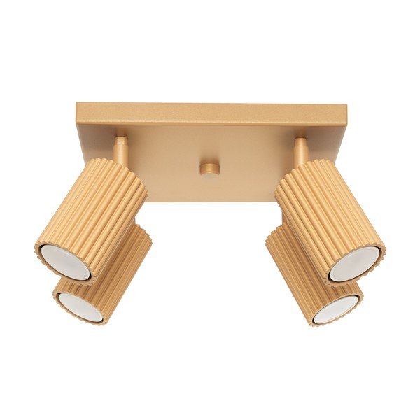 Auksinės spalvos taškinis šviestuvas 25x25 cm Gleam – Sollux