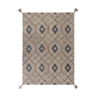 Pilkas vilnonis kilimas Flair Rugs Diego, 120 x 170 cm