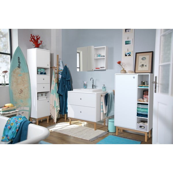 Pakabinama spintelė po kriaukle baltos spalvos 80x62 cm Color Bath – Tom Tailor-image-1