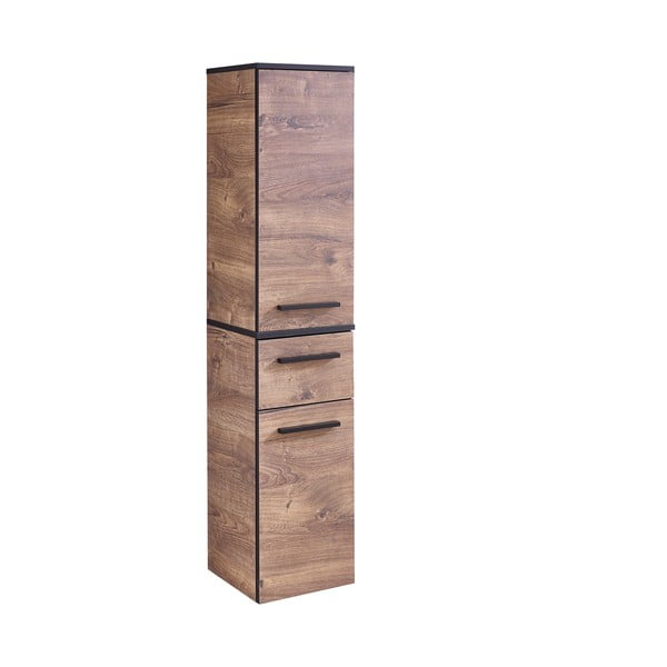 Rudos spalvos pakabinama vonios kambario spintelė su ąžuolo dekoru 30x72 cm Set 374 - Pelipal-image-3