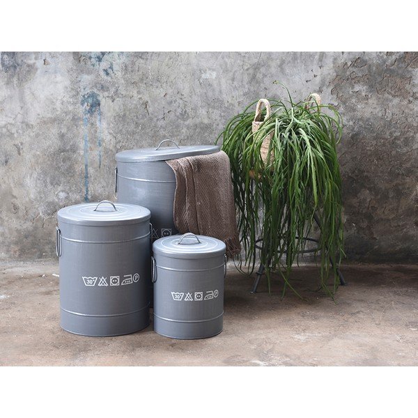 Metalinis skalbinių krepšys LABEL51, ⌀ 40 cm-image-1