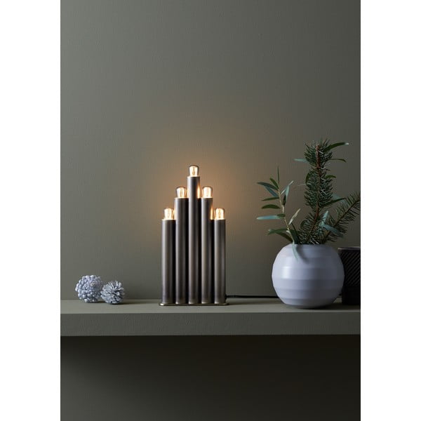 Šviečianti dekoracija pilkos spalvos Organo – Markslöjd-image-1