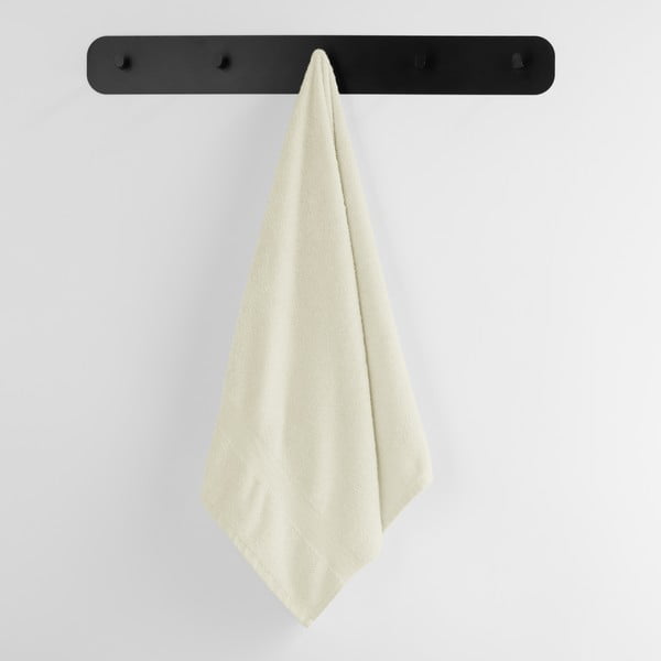 Kreminės spalvos iš frote audinio iš medvilnės rankšluostis 30x50 cm Marina – DecoKing-image-1