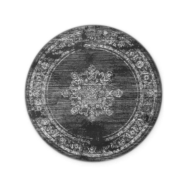 Pilkos spalvos apvalios formos kilimas ø 120 cm Gloria Lydia – Hanse Home
