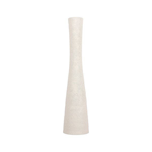 Baltos spalvos iš keramikos vaza (aukštis 29 cm) Cone – S|P Collection