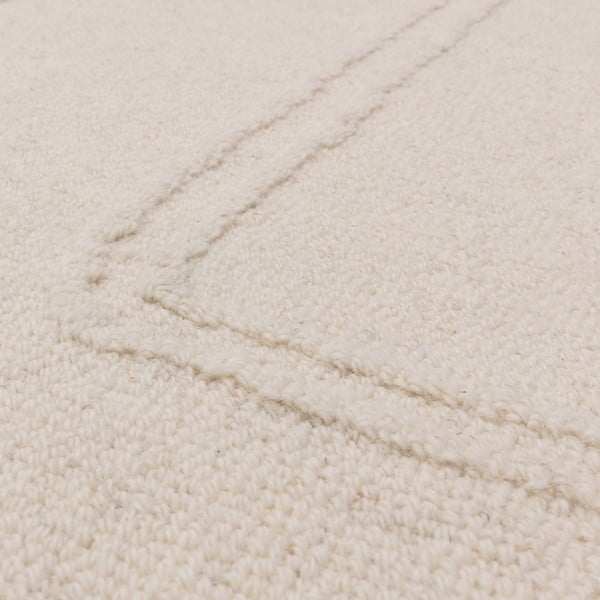 Rankų darbo iš vilnos kilimas kreminės spalvos 120x170 cm Ada – Asiatic Carpets-image-1