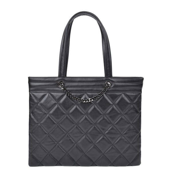 Juoda odinė rankinė Roberta M Margot-image-1