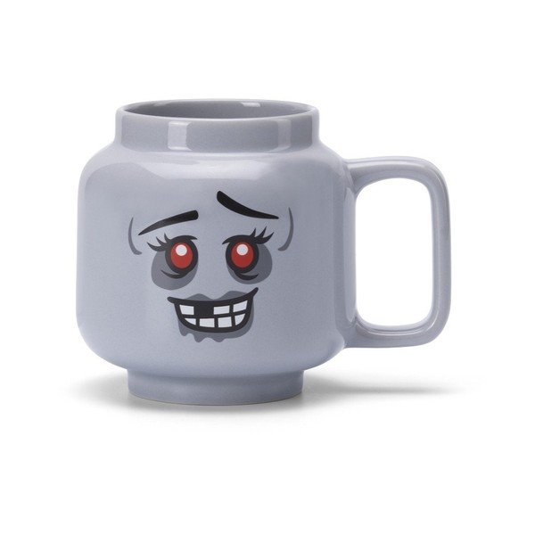 Pilkos spalvos iš keramikos vaikiškas puodelis latte kavai 530 ml Zombie – LEGO®