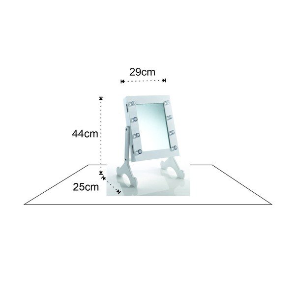 Kosmetinis veidrodis su apšvietimu 29x44 cm Coffer Lux LED – Tomasucci-image-2