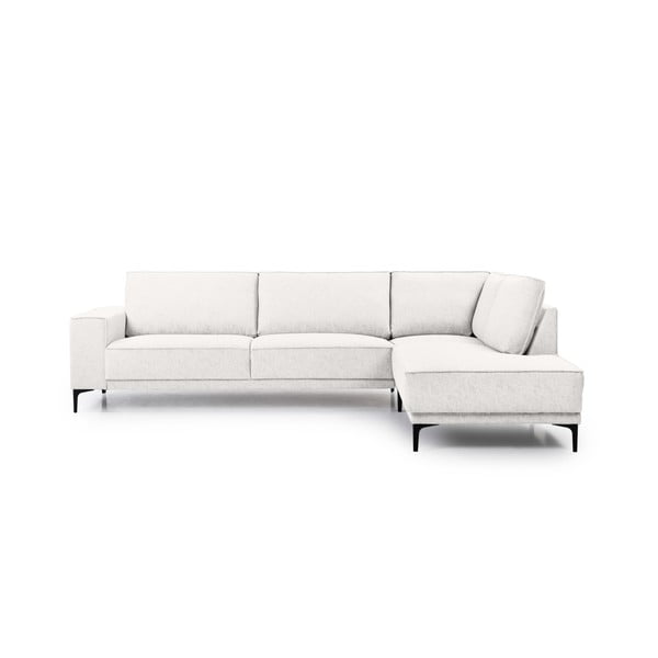 Kampinė sofa baltos spalvos/smėlio spalvos (su dešiniuoju kampu) Copenhagen – Scandic