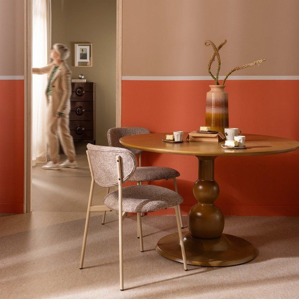 Apvalios formos valgomojo stalas iš mango masyvo 120x120 cm Blanco – WOOOD-image-1