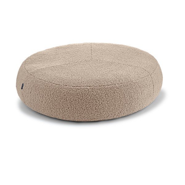 Iš boucle augintinio guolis smėlio spalvos šuniui ø 90 cm Senso Pouffe Greige M/L – MiaCara