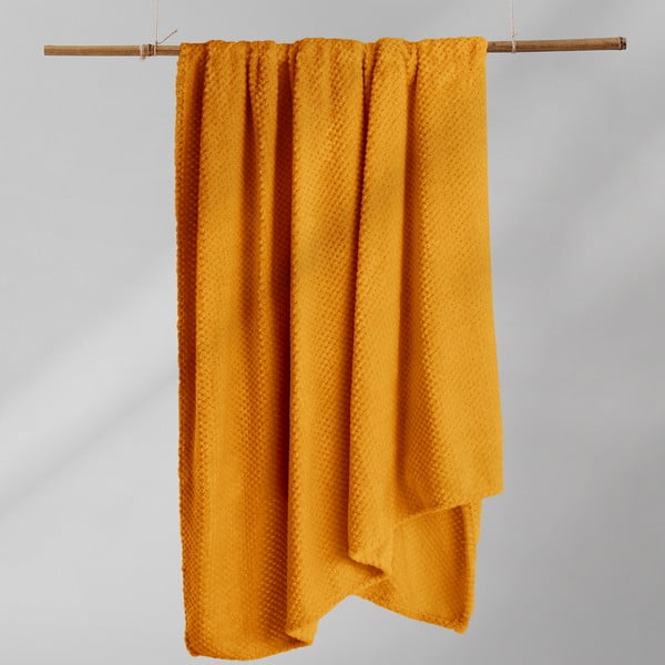 Oranžinis mikropluošto pledas DecoKing Henry, 220 x 240 cm-image-4
