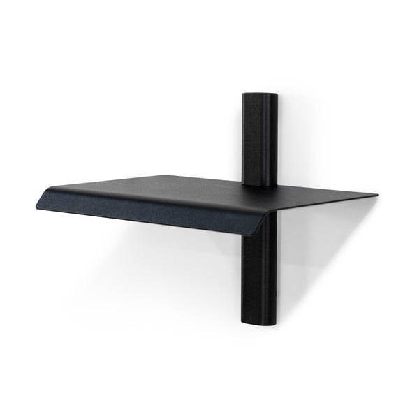 Juodos spalvos iš metalo sieninė lentyna 28 cm Hola – Spinder Design-image-3