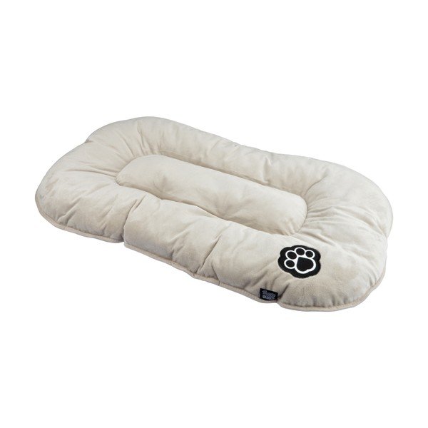 Smėlio spalvos iš zomšo augintinio guolis šuniui 107x62 cm Flakes – Love Story-image-2