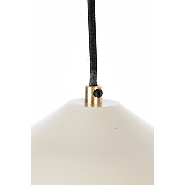 Smėlio spalvos pakabinamas šviestuvas su metaliniu gaubtu ø 26 cm Aysa - White Label-image-3