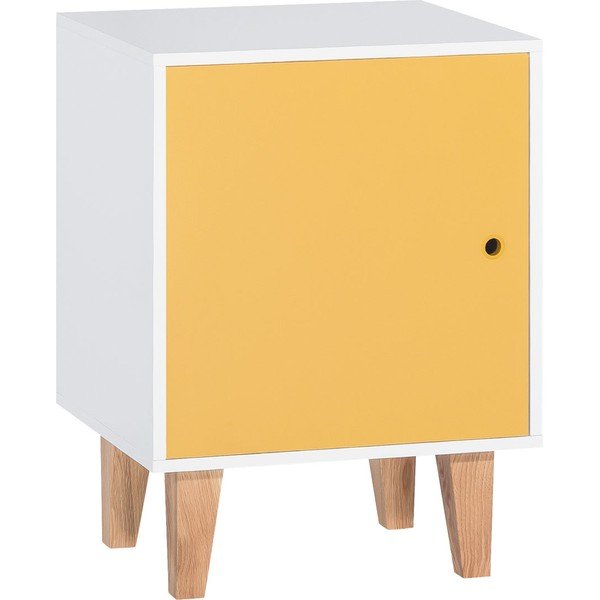 Geltonos ir baltos spalvos spintelė Vox Concept