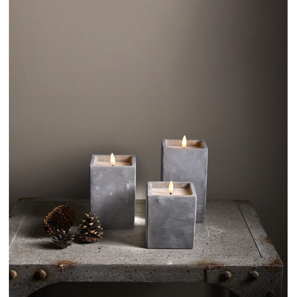 LED žvakė (aukštis 11,5 cm) Flamme Cem – Star Trading-image-3