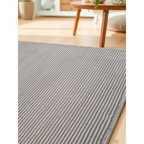 Kilimas pilkos spalvos/kreminės spalvos 80x240 cm Perles Dolomite – Elle Decoration-image-1